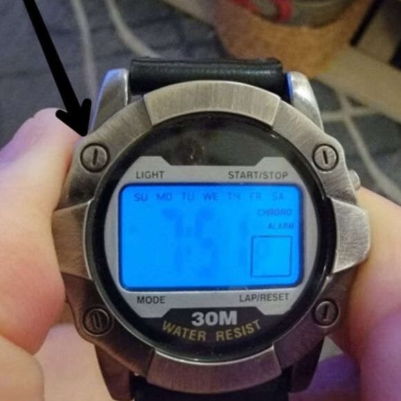 #Fossil #Digital #Chronograph Watch A126-06 | 30M Water Resistant | New Battery! - Picture 13 of 13